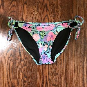 Victoria secret floral bathing suit bottoms